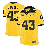 Iowa Hawkeyes 43 Josey Jewell Yellow College Football Jersey Dzhi,baseball caps,new era cap wholesale,wholesale hats